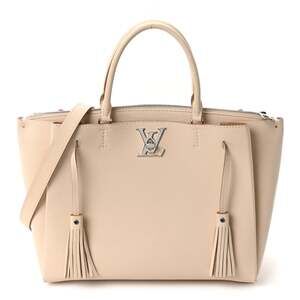 Louis Vuitton Calfskin Lockmeto Cream #270458L16B